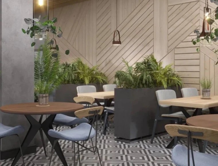 Дизайн кафе в стиле лофт