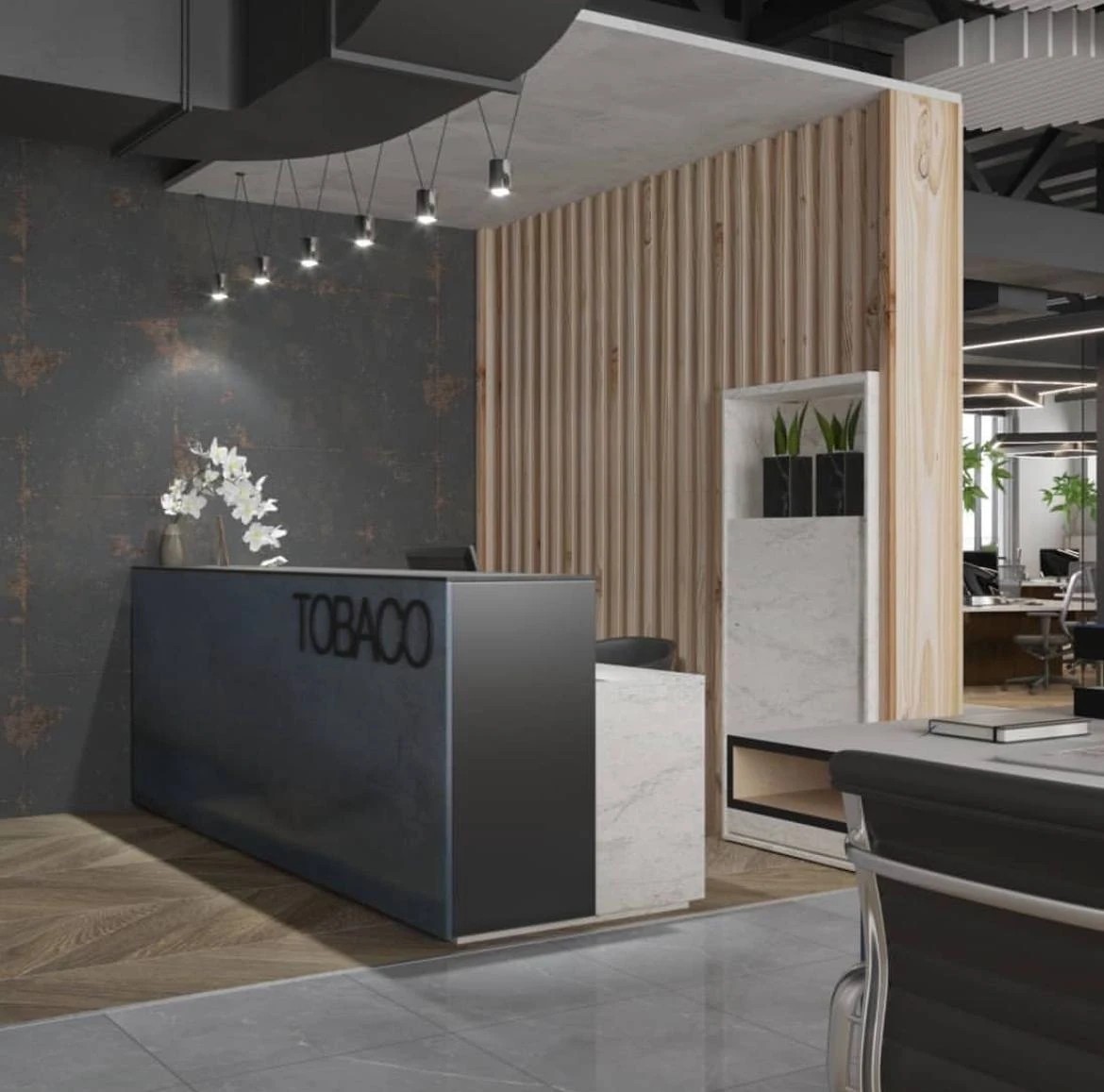 Дизайн Open Space в стиле лофт