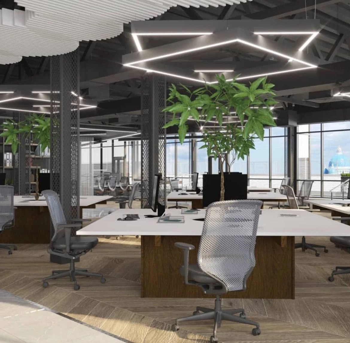 Дизайн Open Space в стиле лофт