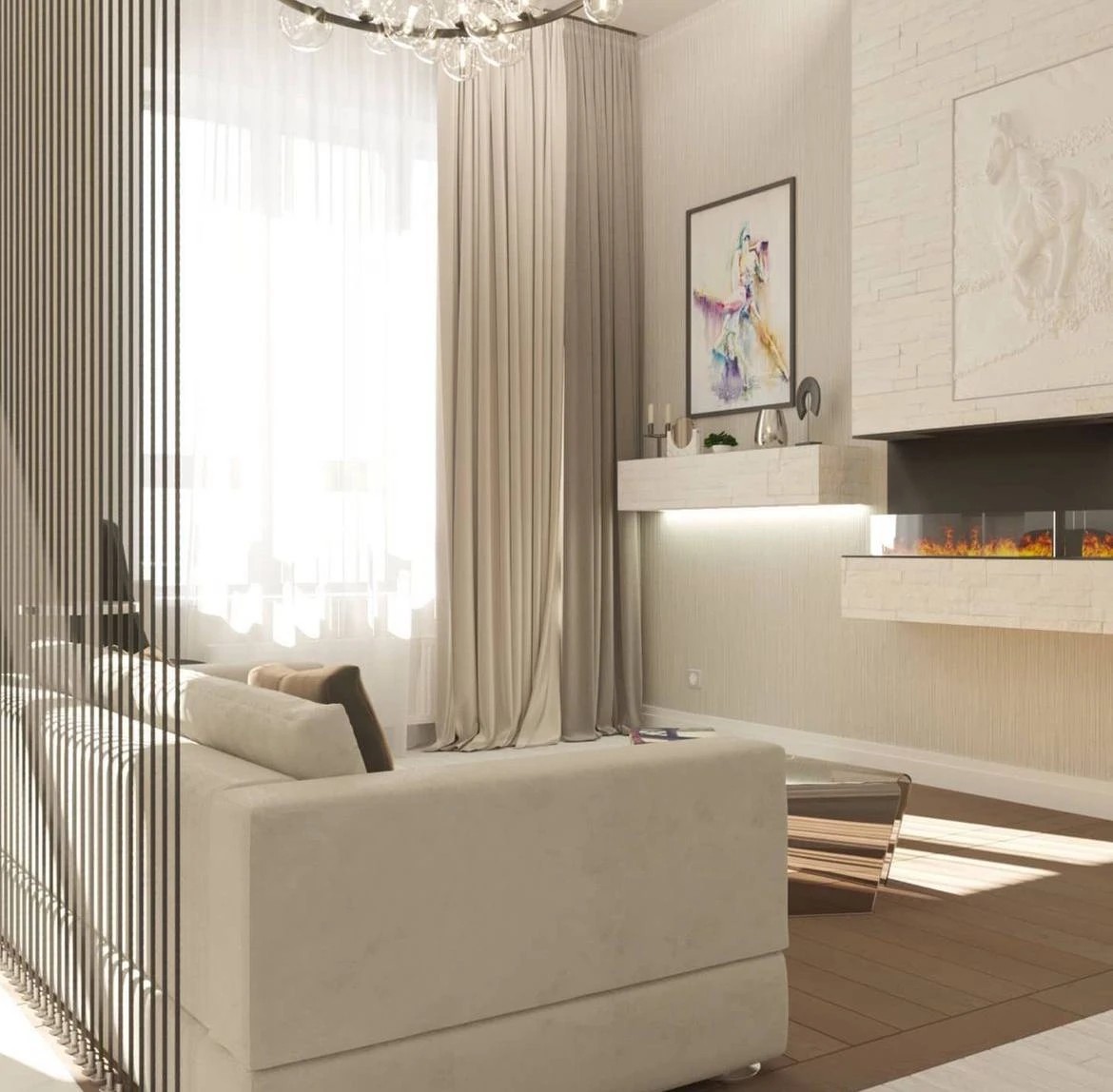 Квартира студия в современном стиле