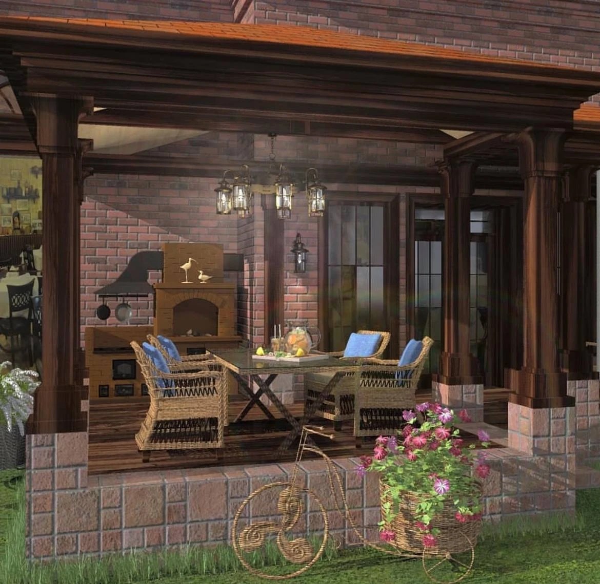 Дизайн веранды