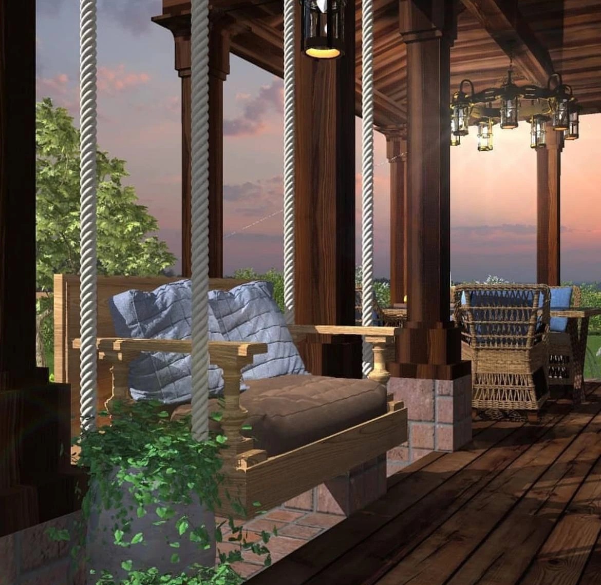 Дизайн веранды