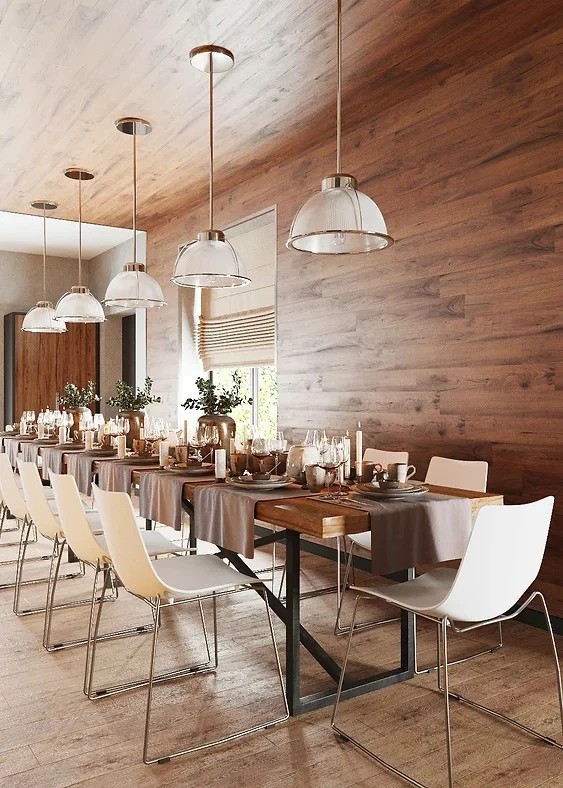 Обеденный зал в частной бане