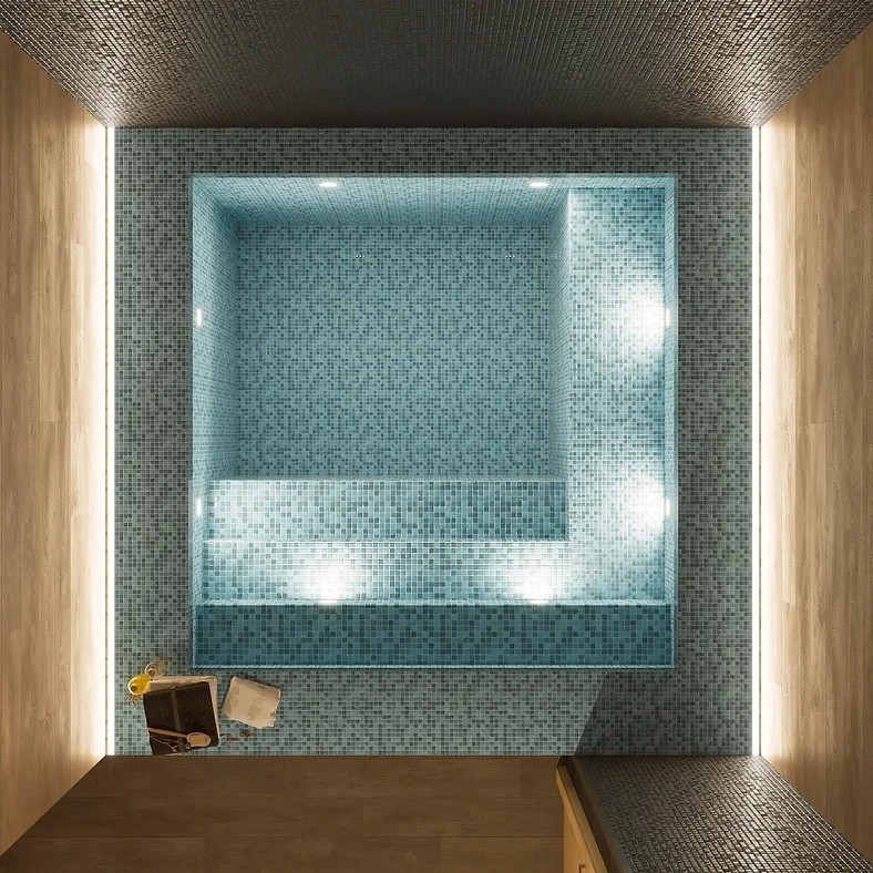 Баня с бассейном