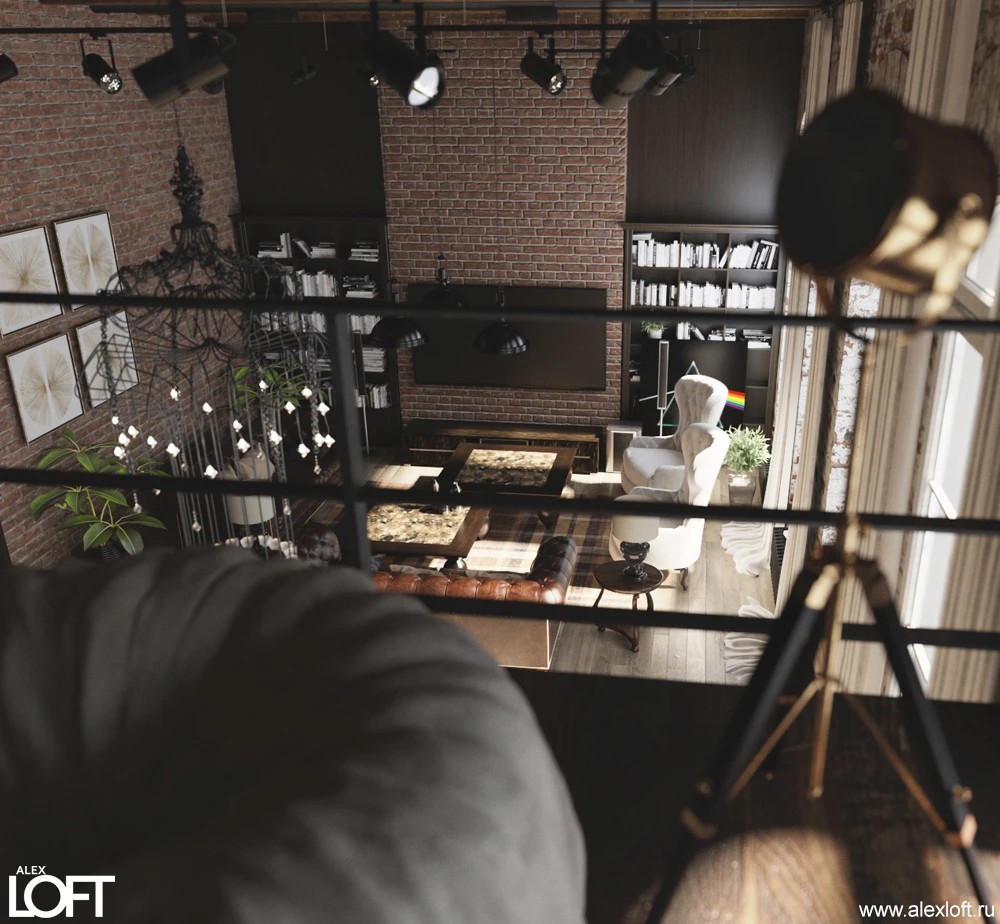 Элитный лофт интерьер в Петербурге