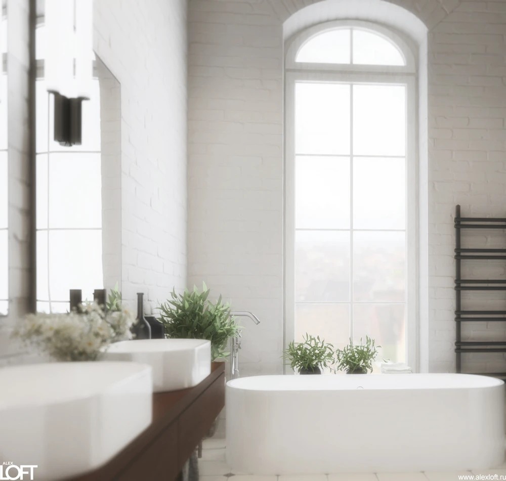 Лофт интерьер апартаментов в Казани