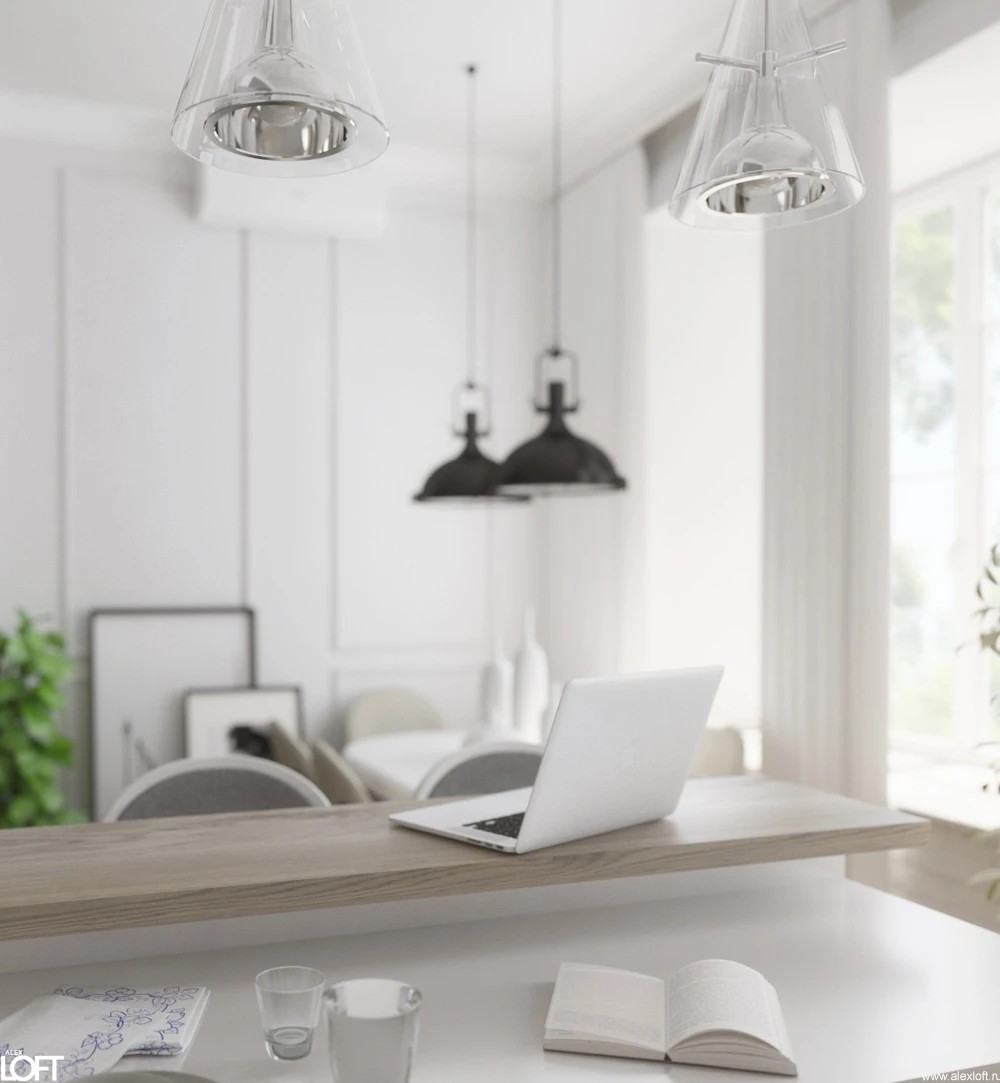 Белоснежная классика и минимализм в интерьере квартиры