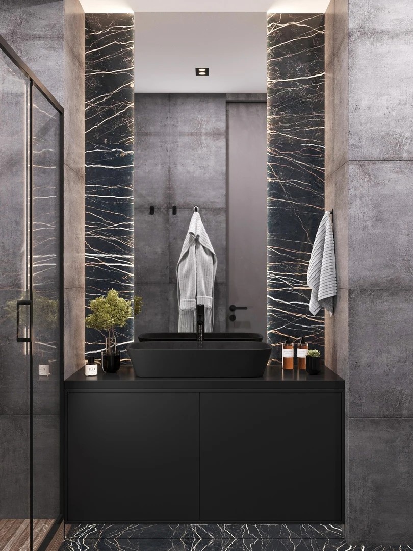 Визуализации санузла в квартире на Петровском острове