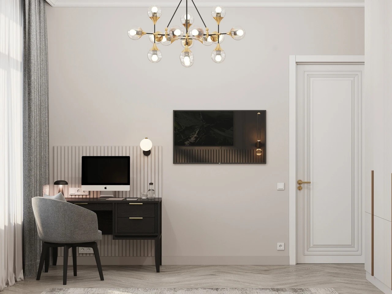 Спальня в загородном доме