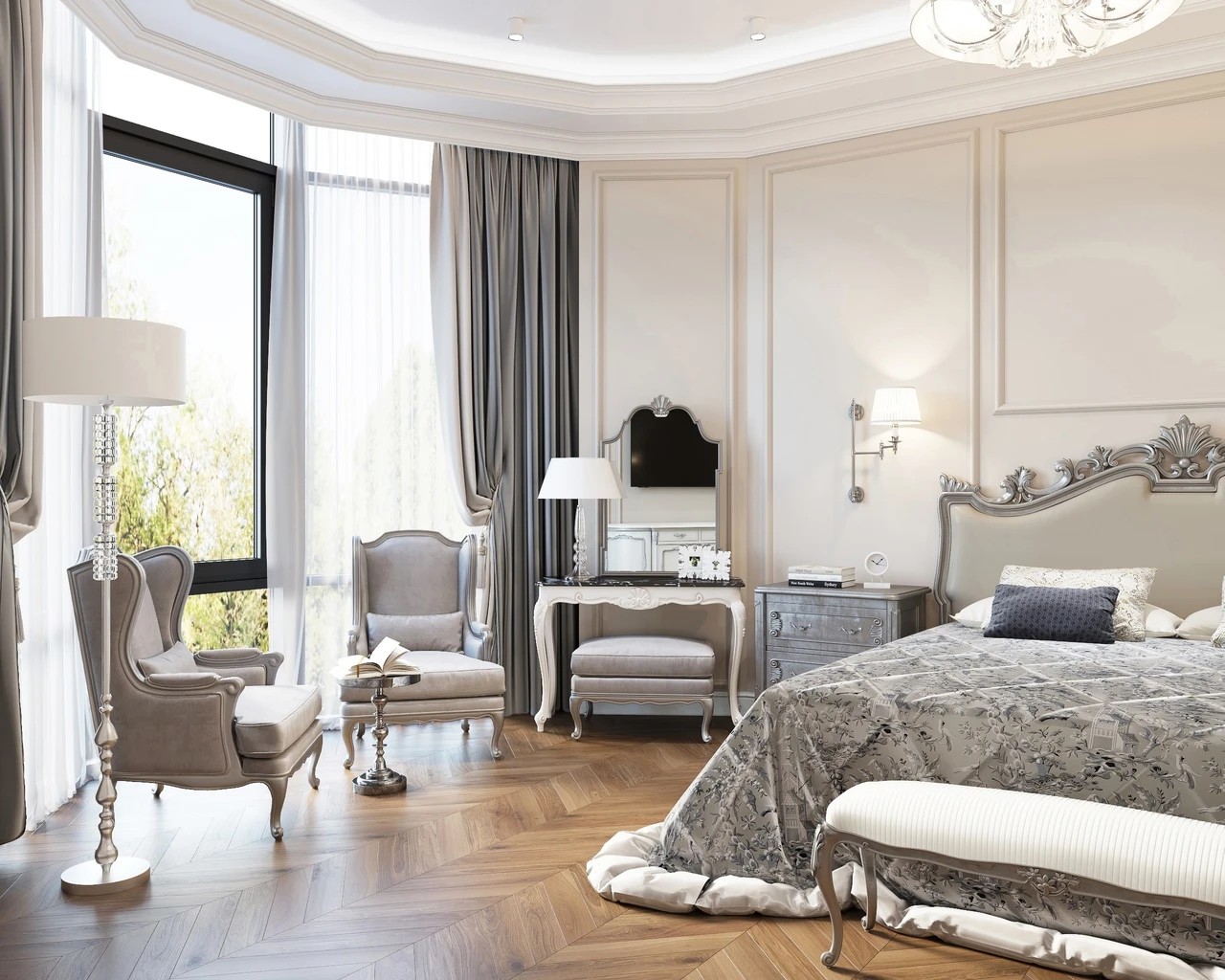 Визуализации спальни