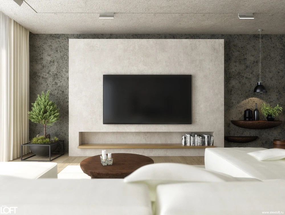 Современный и уютный интерьер двухэтажного дома