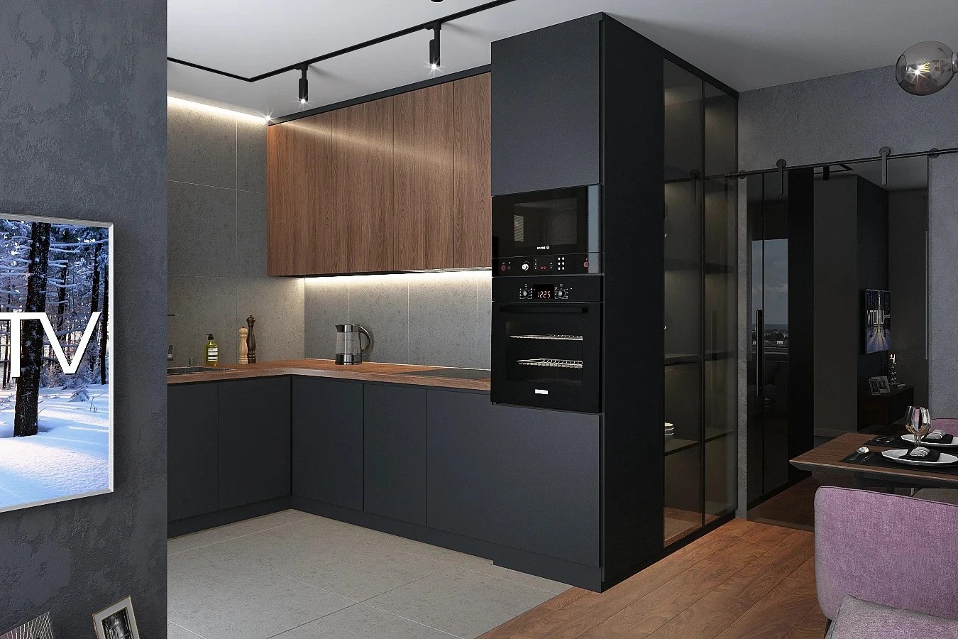 Кухня-гостиная