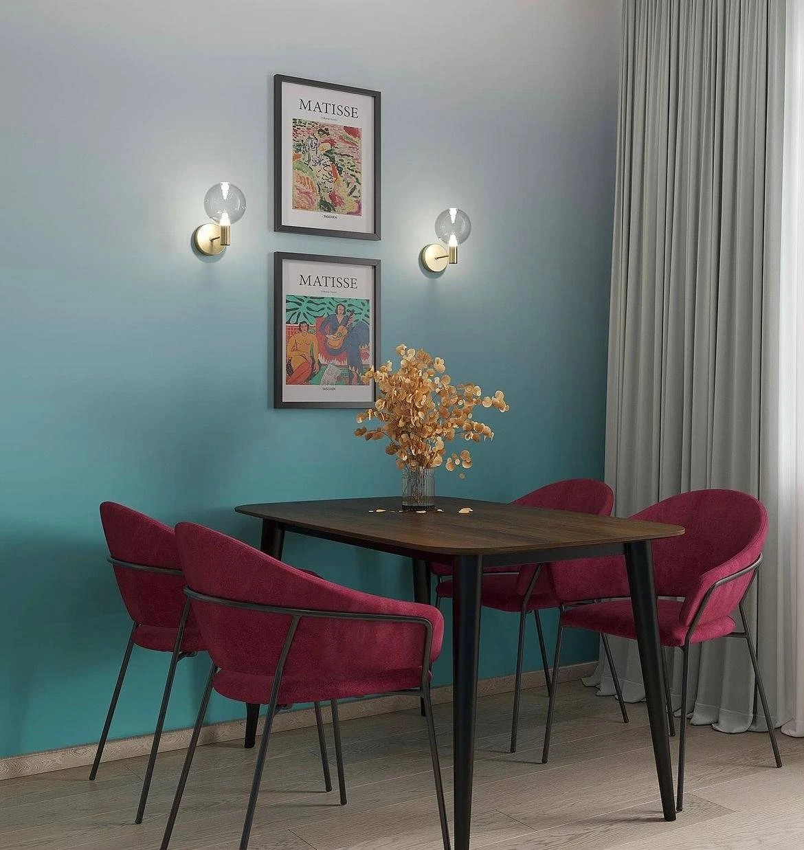 Дизайн кухни в ярких красках