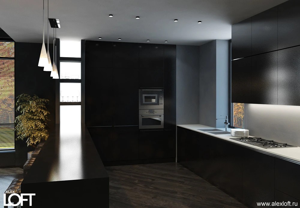 Загородный дом в стиле лофт