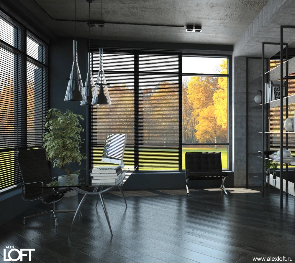 Загородный дом в стиле лофт