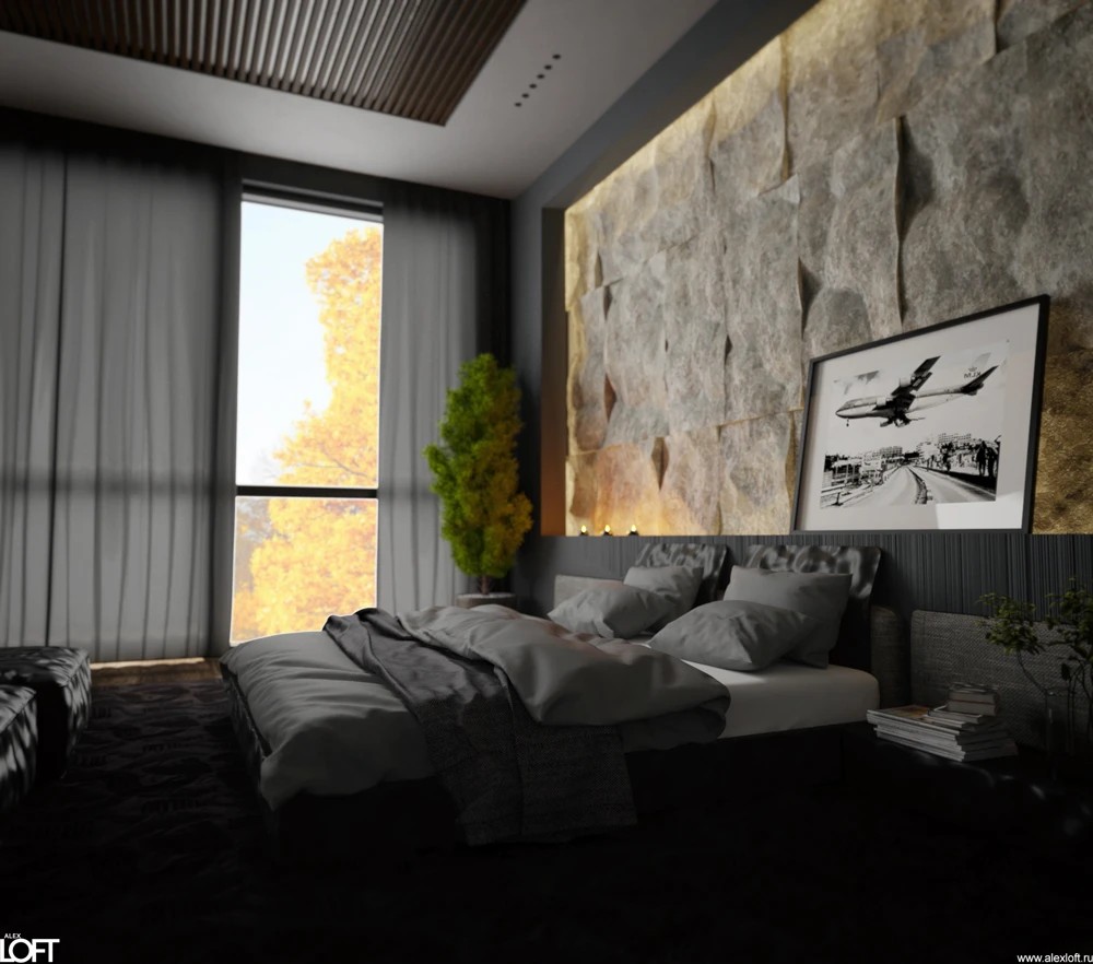 Загородный дом в стиле лофт