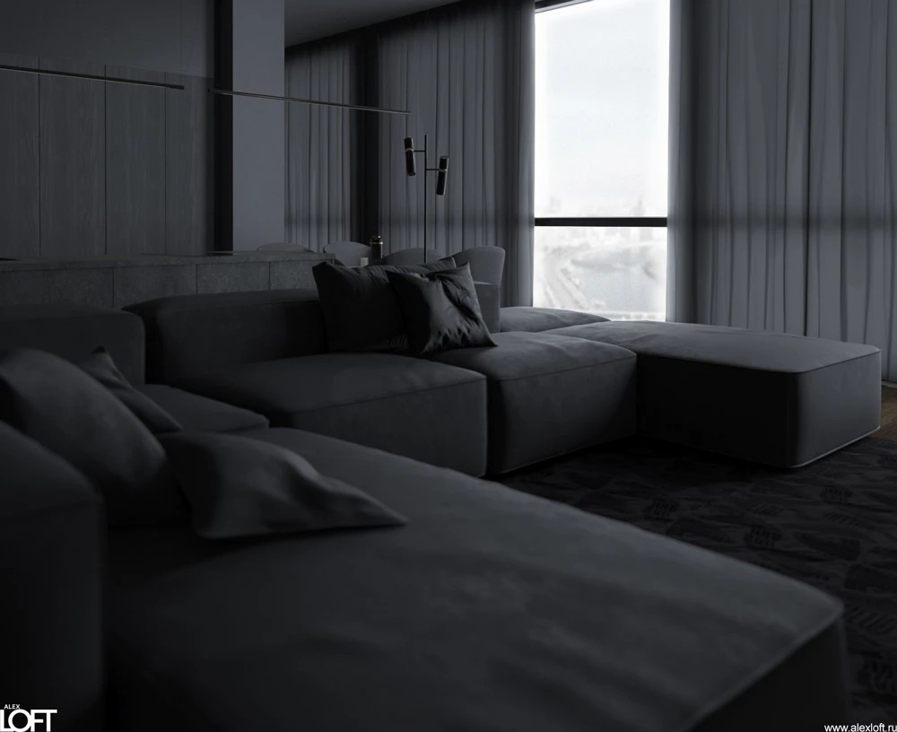 Москва – сити, современная квартира в облаках