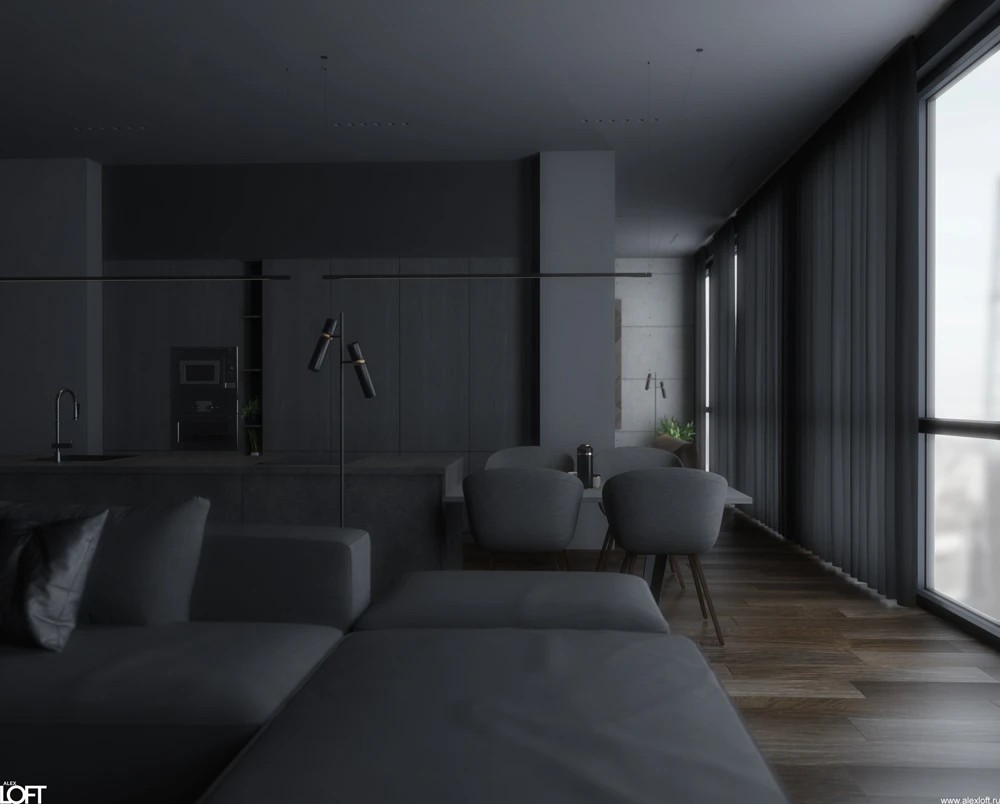 Москва – сити, современная квартира в облаках