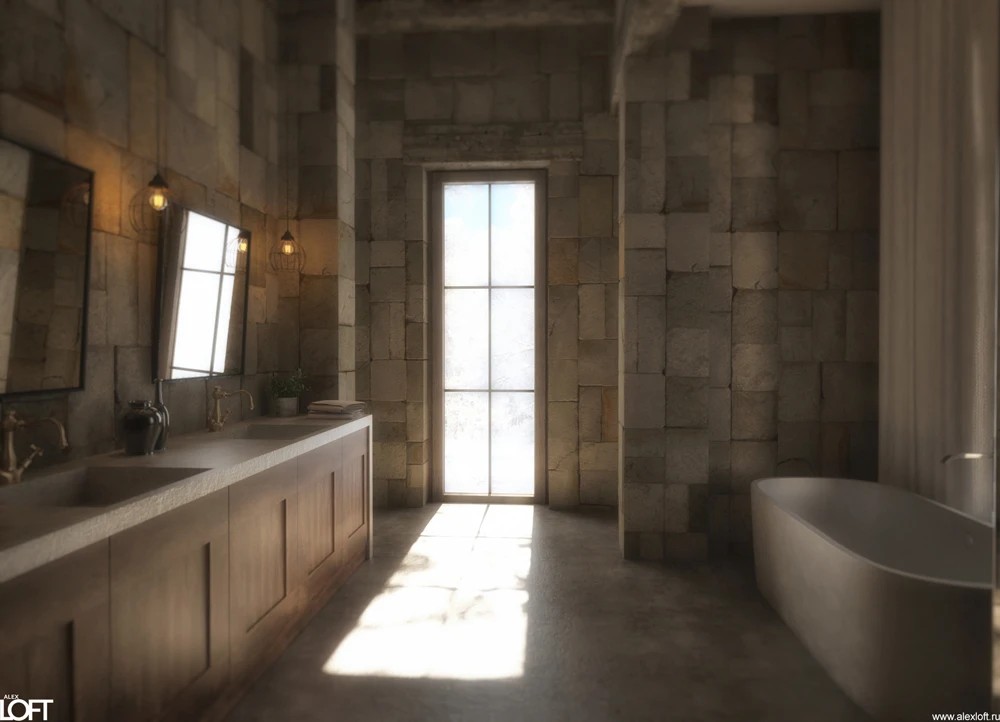 Проект интерьера деревянного дома