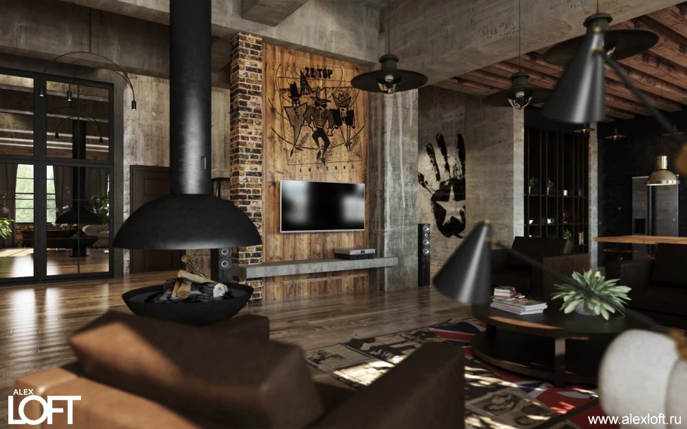 Лофт интерьер в Челябинске
