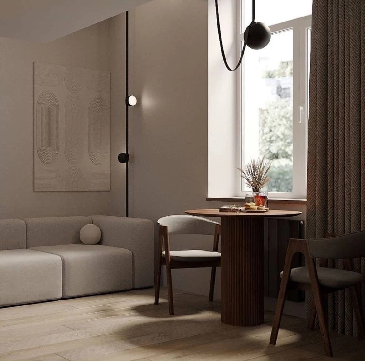 Студия с антресольным этажом