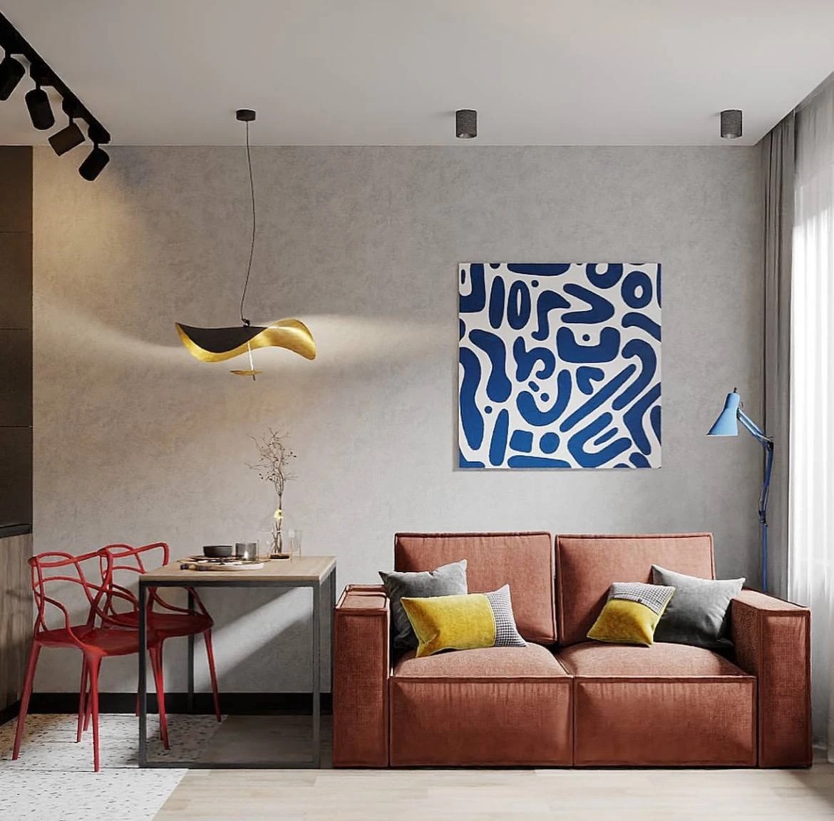 ЖК Палацио. Крошка кухня-гостиная