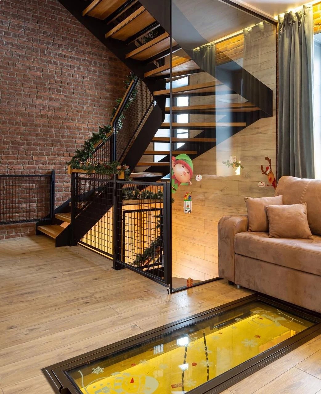 3-х этажная квартира в стиле лофт