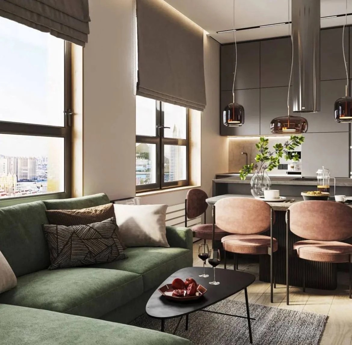 Кухна-гостиная