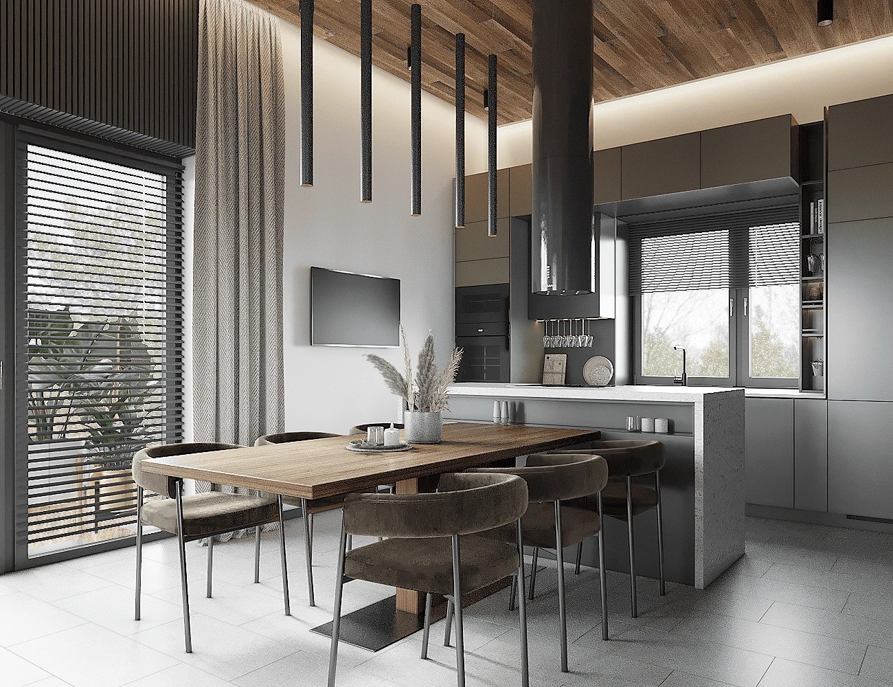 Дизайн дома в стиле ЭКО минимализм. КП Ладога-1