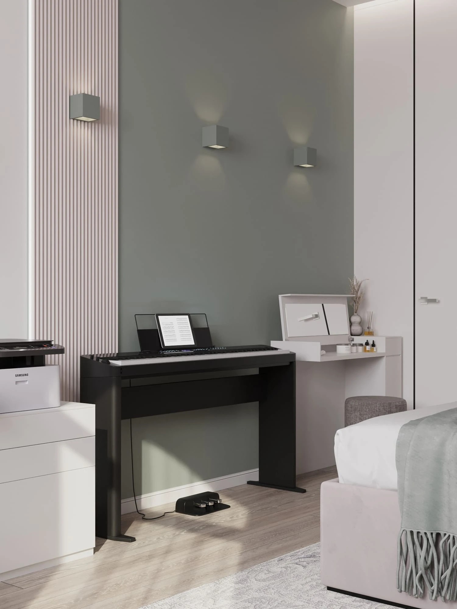 Монохромный дизайн квартиры в ЖК «Русский дом»