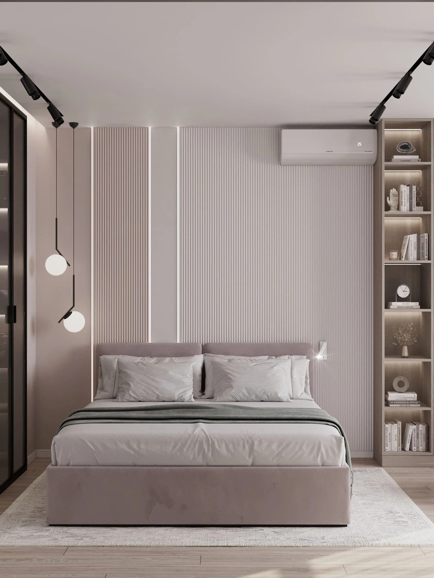 Монохромный дизайн квартиры в ЖК «Русский дом»