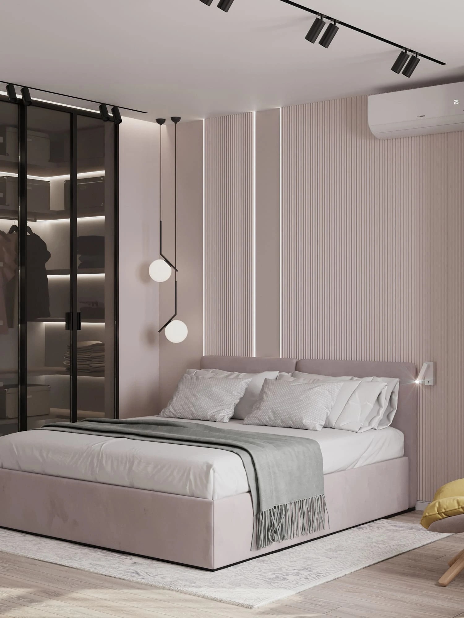 Монохромный дизайн квартиры в ЖК «Русский дом»