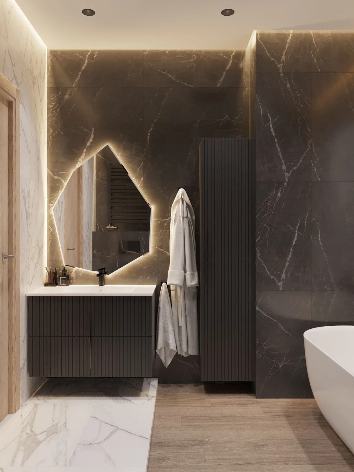 Эклектика в дизайне квартиры ЖК Князь А. Невский