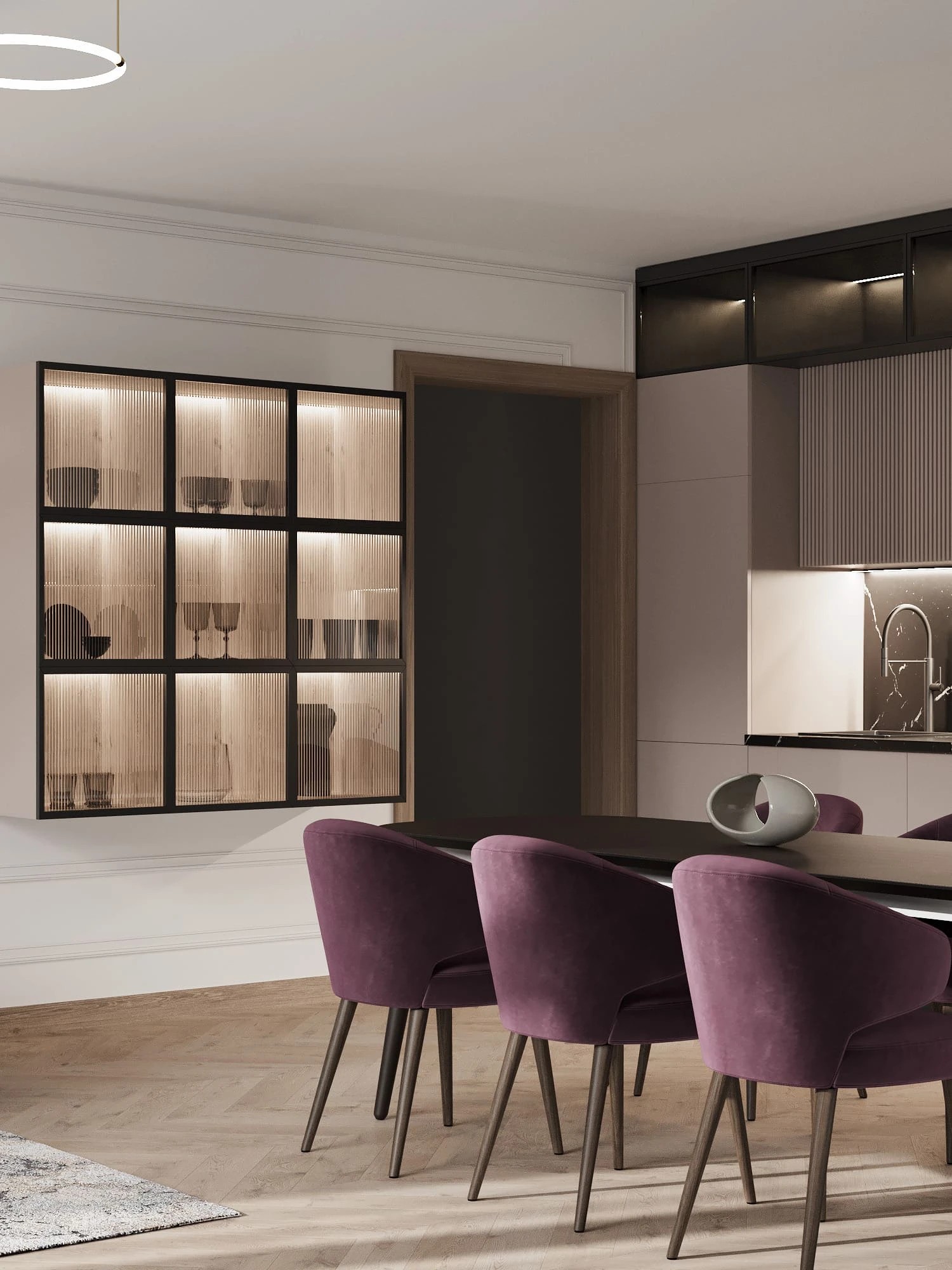 Эклектика в дизайне квартиры ЖК Князь А. Невский