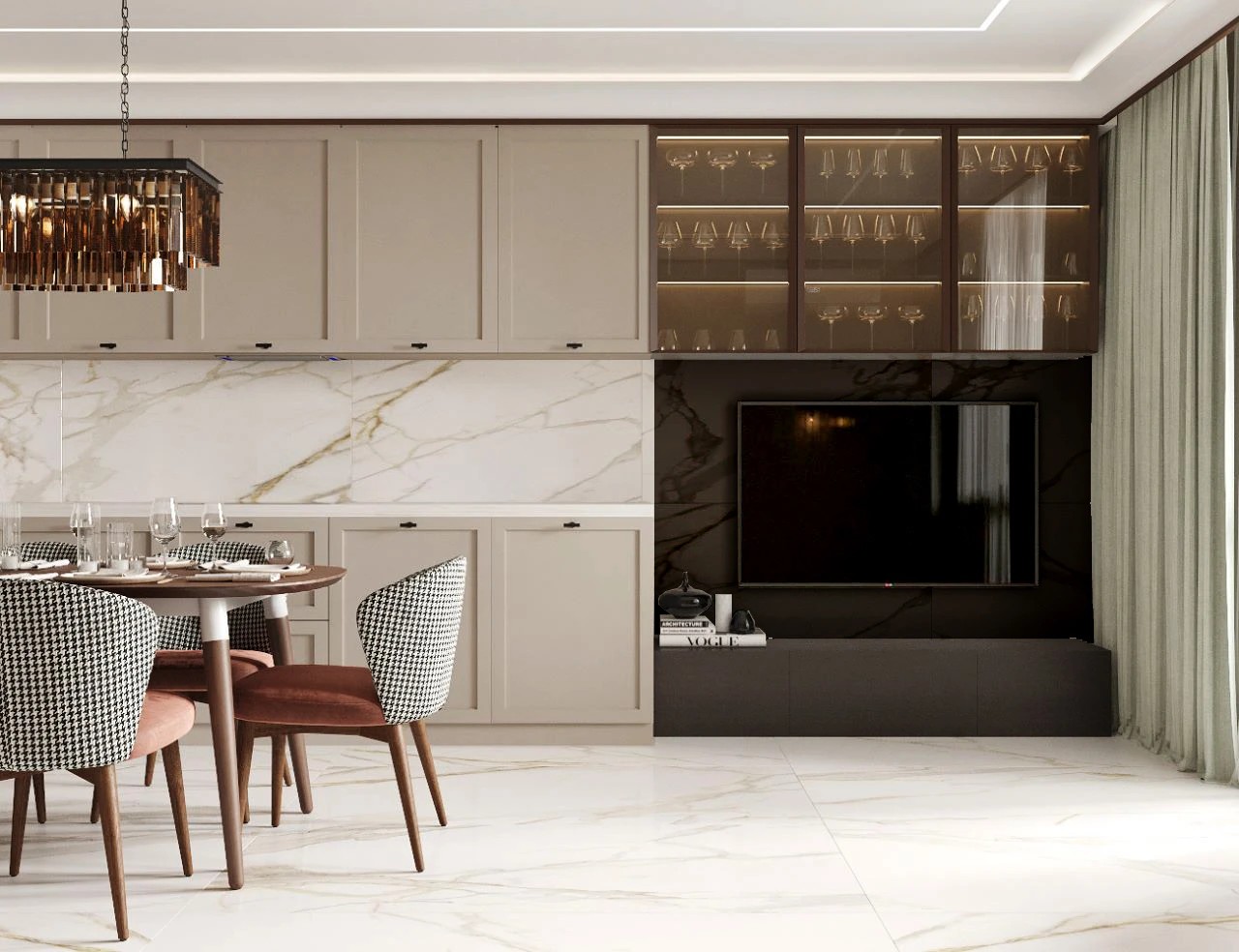 Дизайн трехкомнатной квартиры в ЖК Облака на Лесной