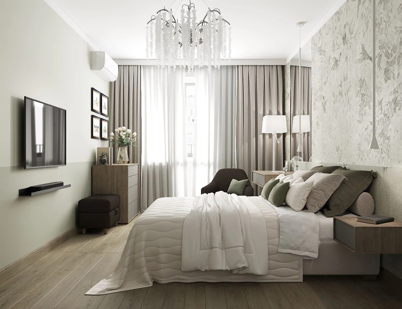 Дизайн трехкомнатной квартиры в ЖК Облака на Лесной