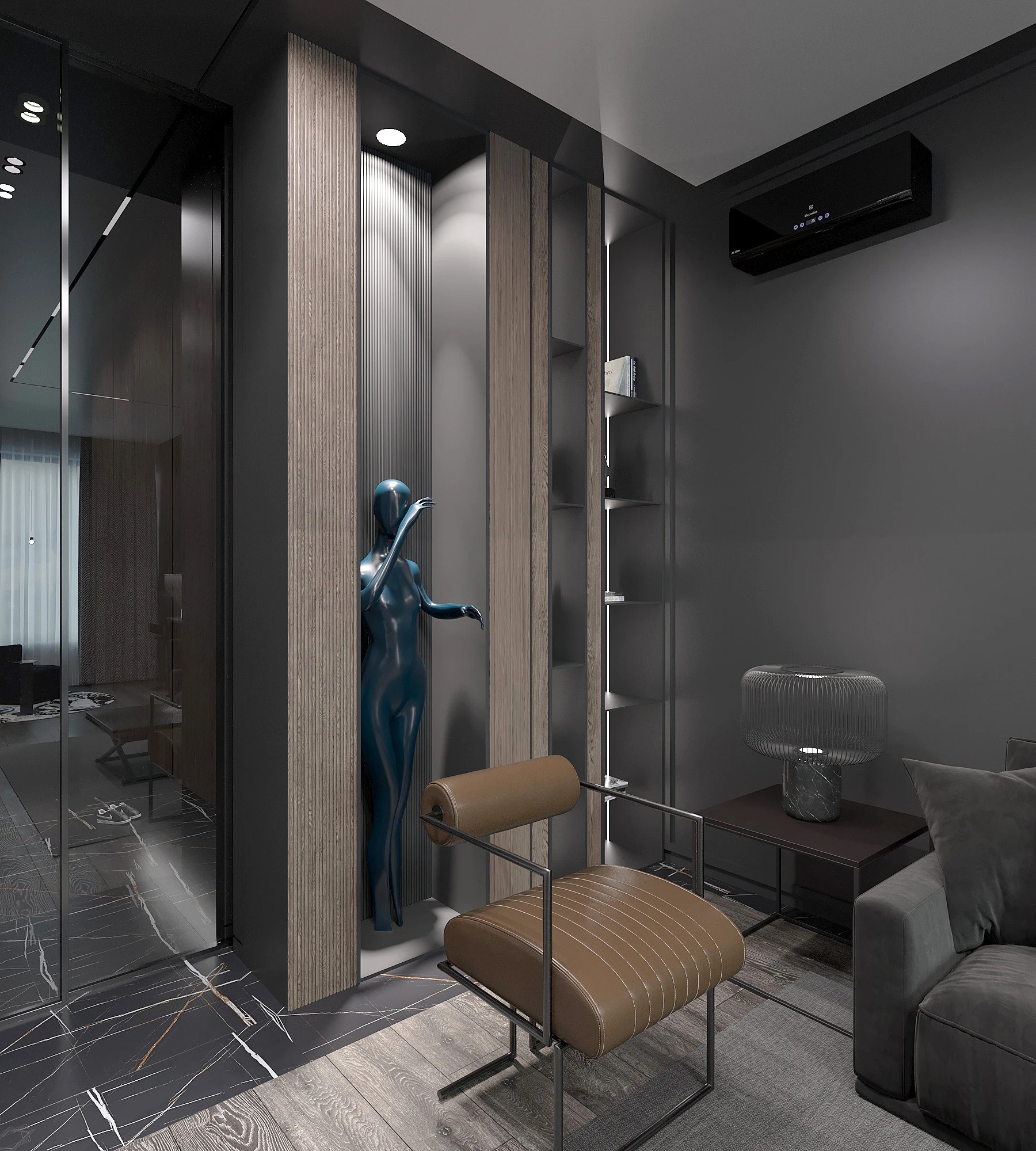 Квартира молодого человека в ЖК "Левел Стрешнево"