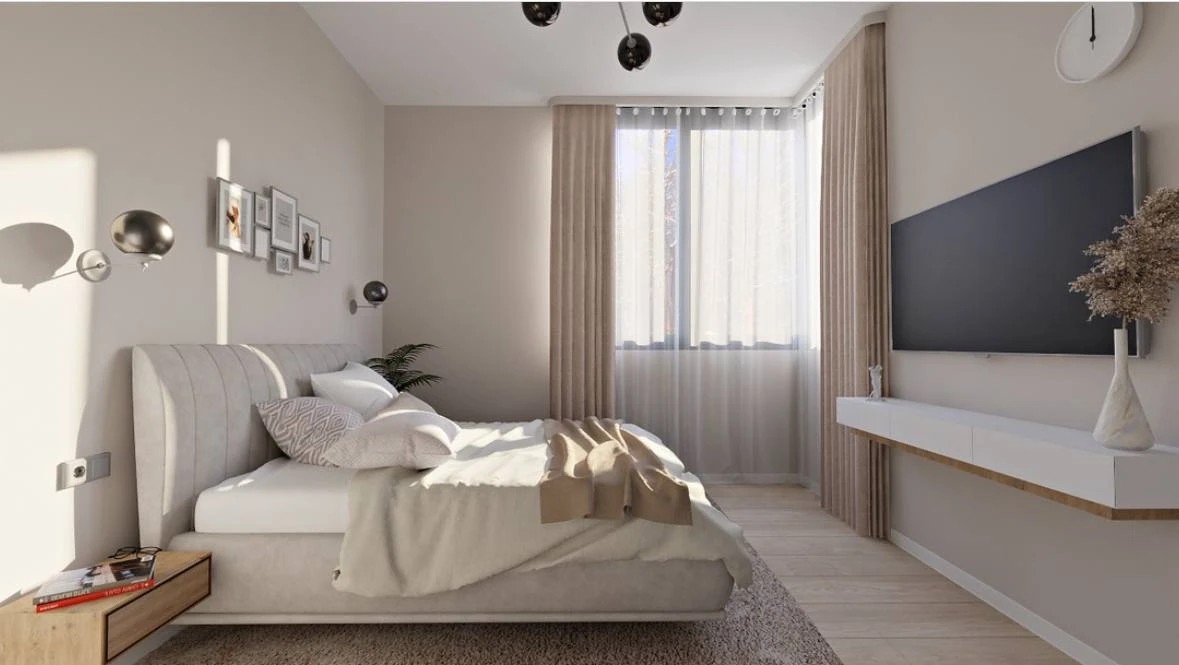 СПАЛЬНЯ ИЗ ПРОЕКТА ЖИЛОГО ДОМА