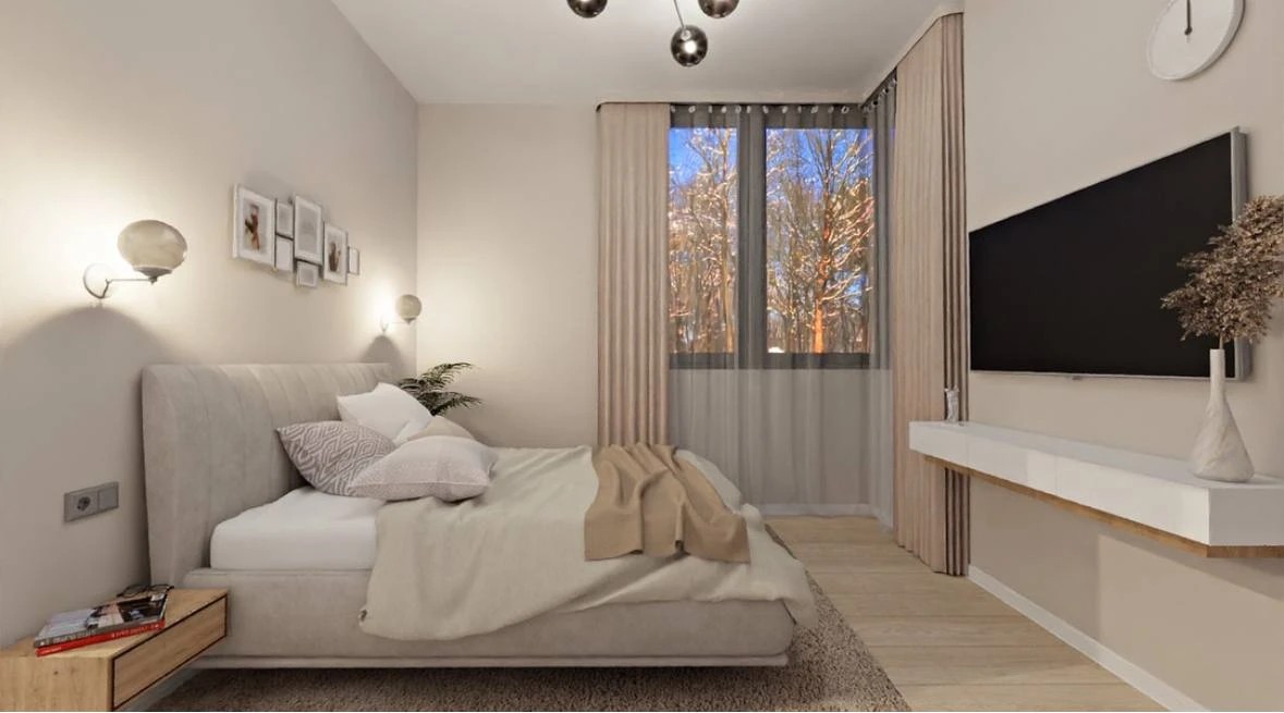 СПАЛЬНЯ ИЗ ПРОЕКТА ЖИЛОГО ДОМА