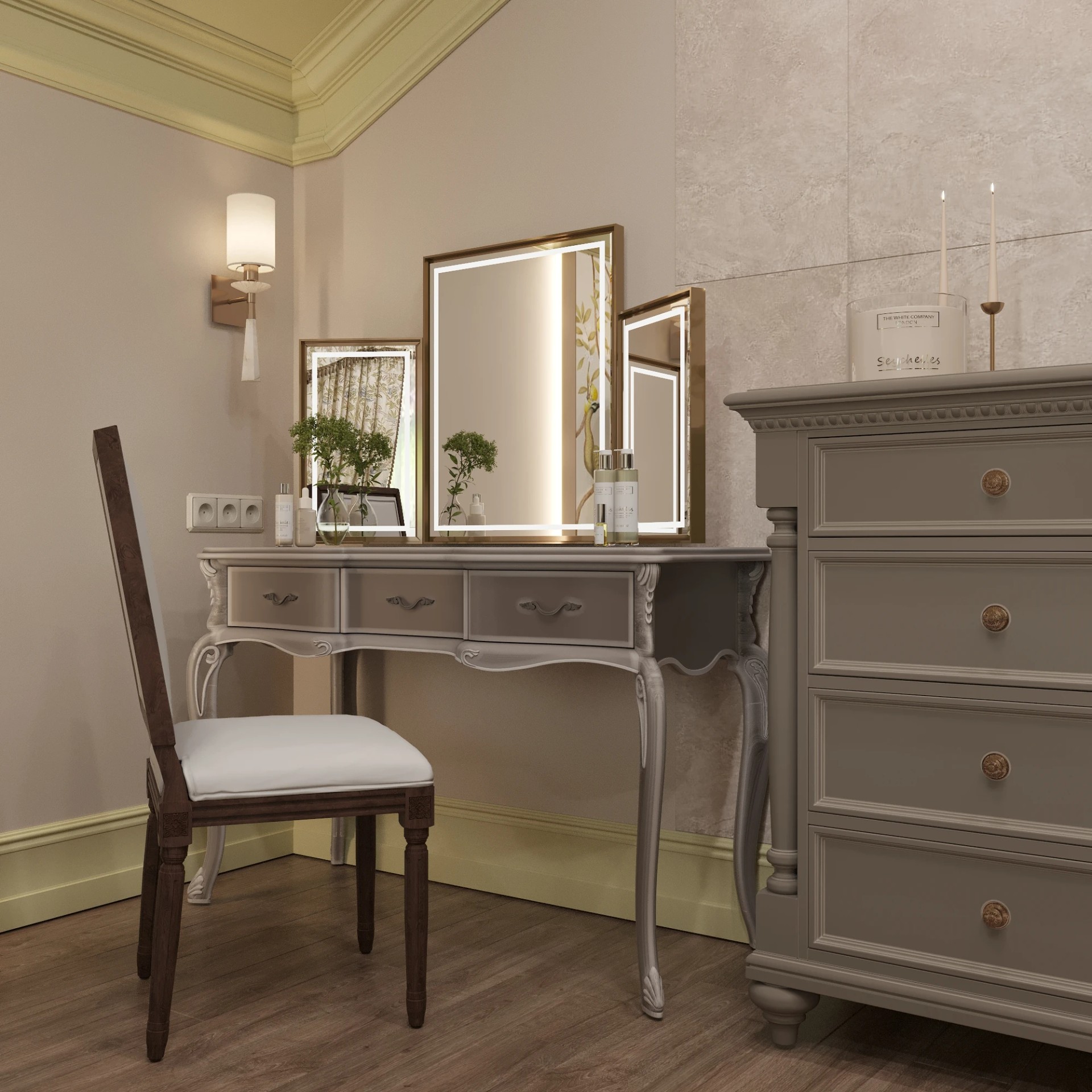 СПАЛЬНЯ В АНГЛИЙСКОМ СТИЛЕ