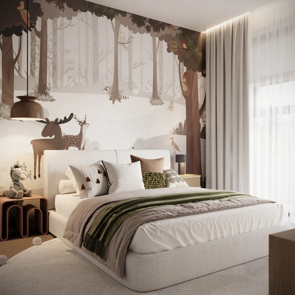 Дизайн-проект детской для девочки