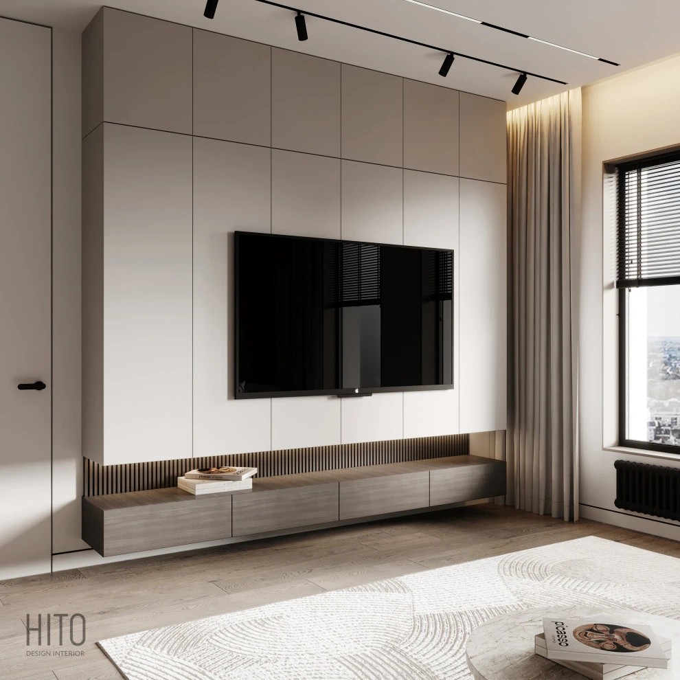 Дизайн кухни-гостиной