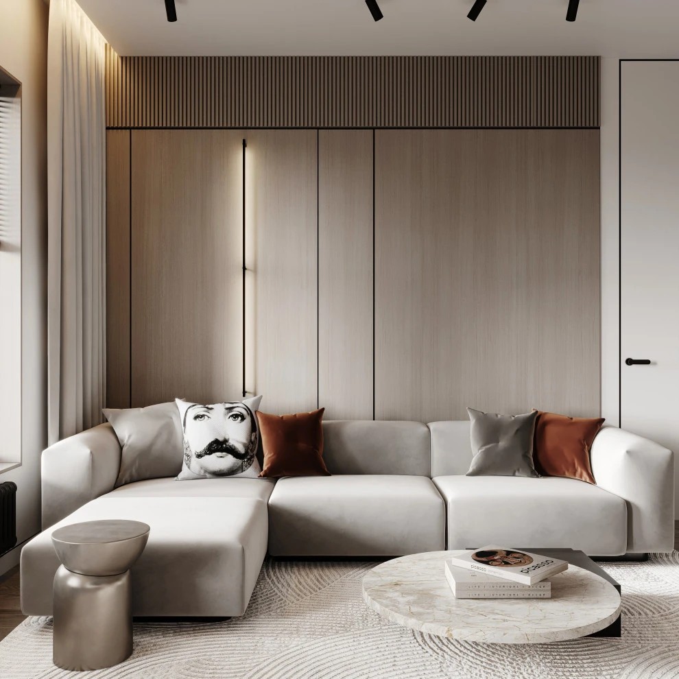 Дизайн кухни-гостиной