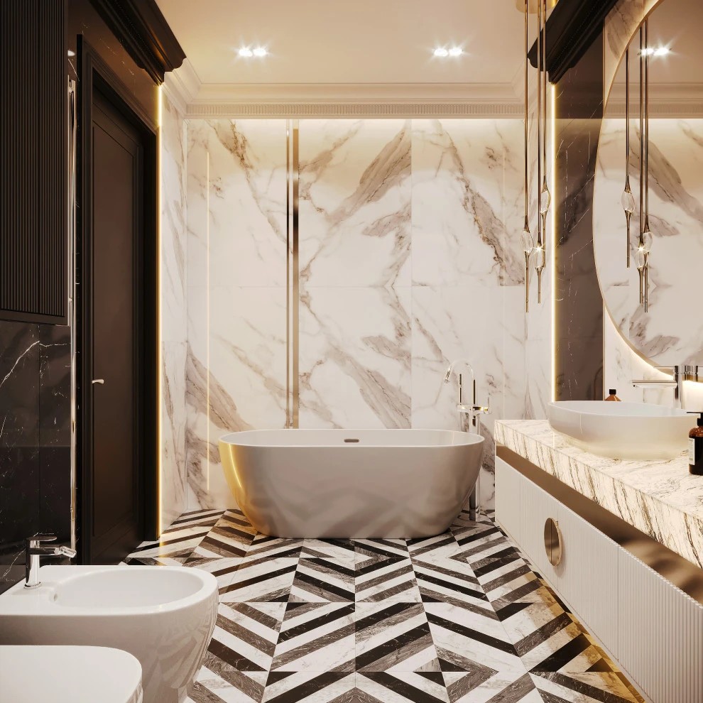 Дизайн интерьера ванной комнаты