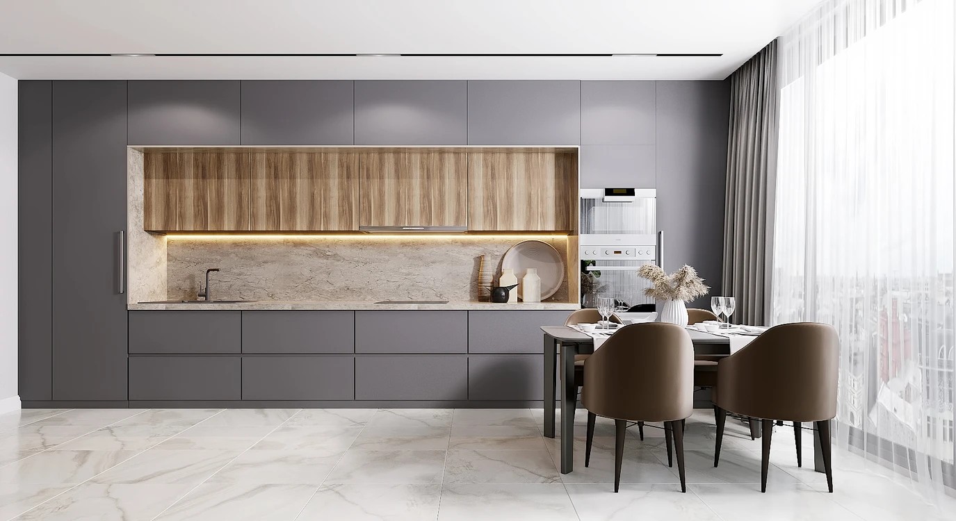 Кухня - гостиная на Оптиков