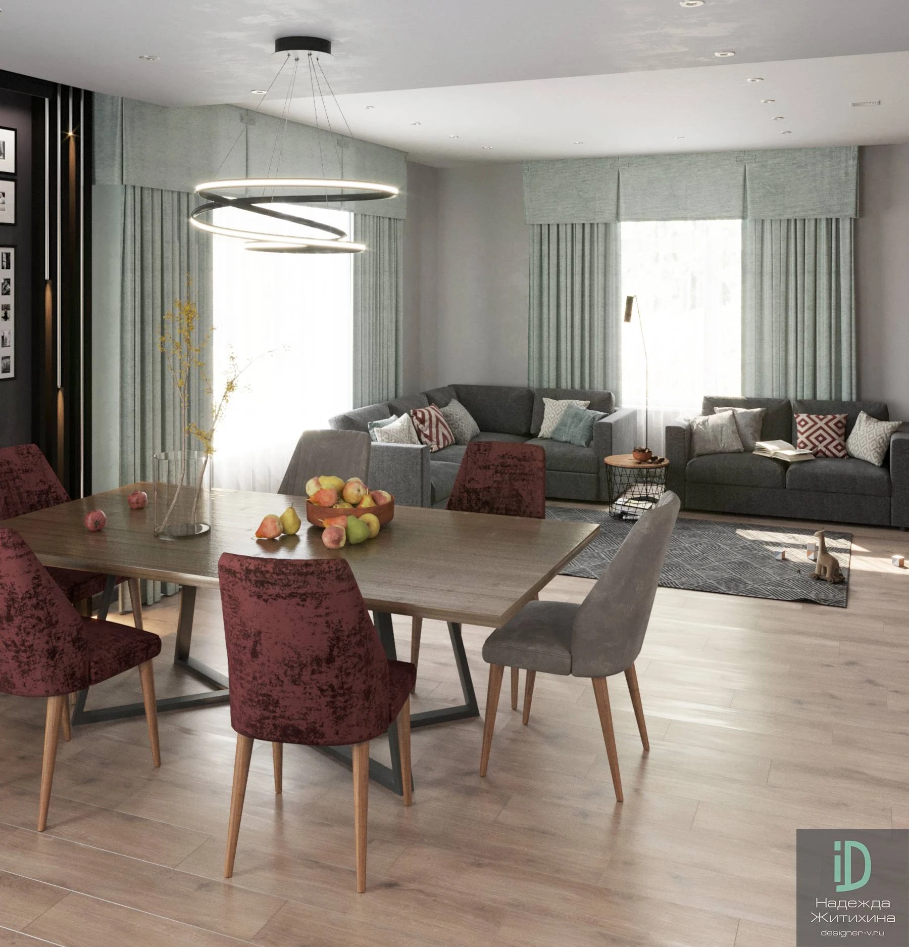 Кухня-столовая-гостиная