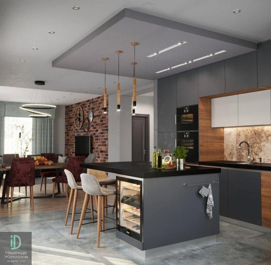 Кухня-столовая-гостиная