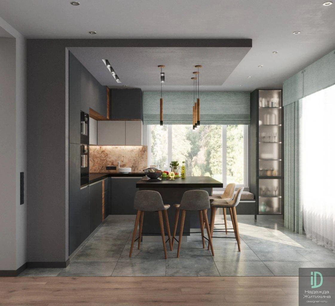 Кухня-столовая-гостиная