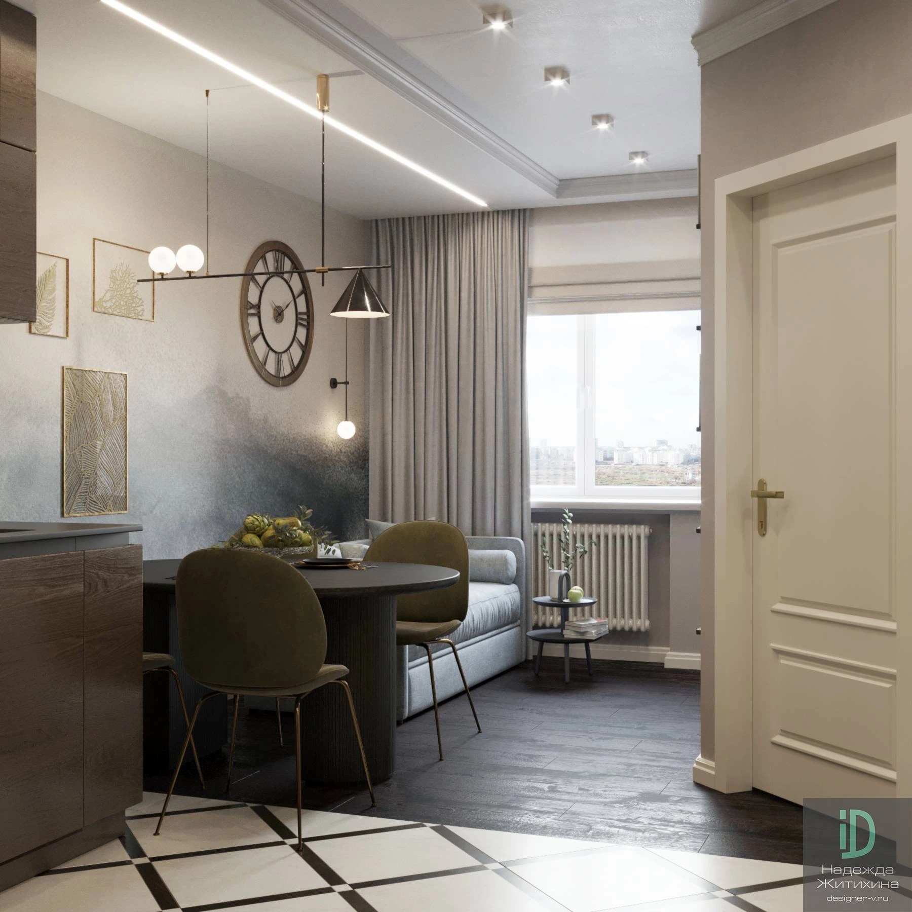 Кухня-столовая-гостиная