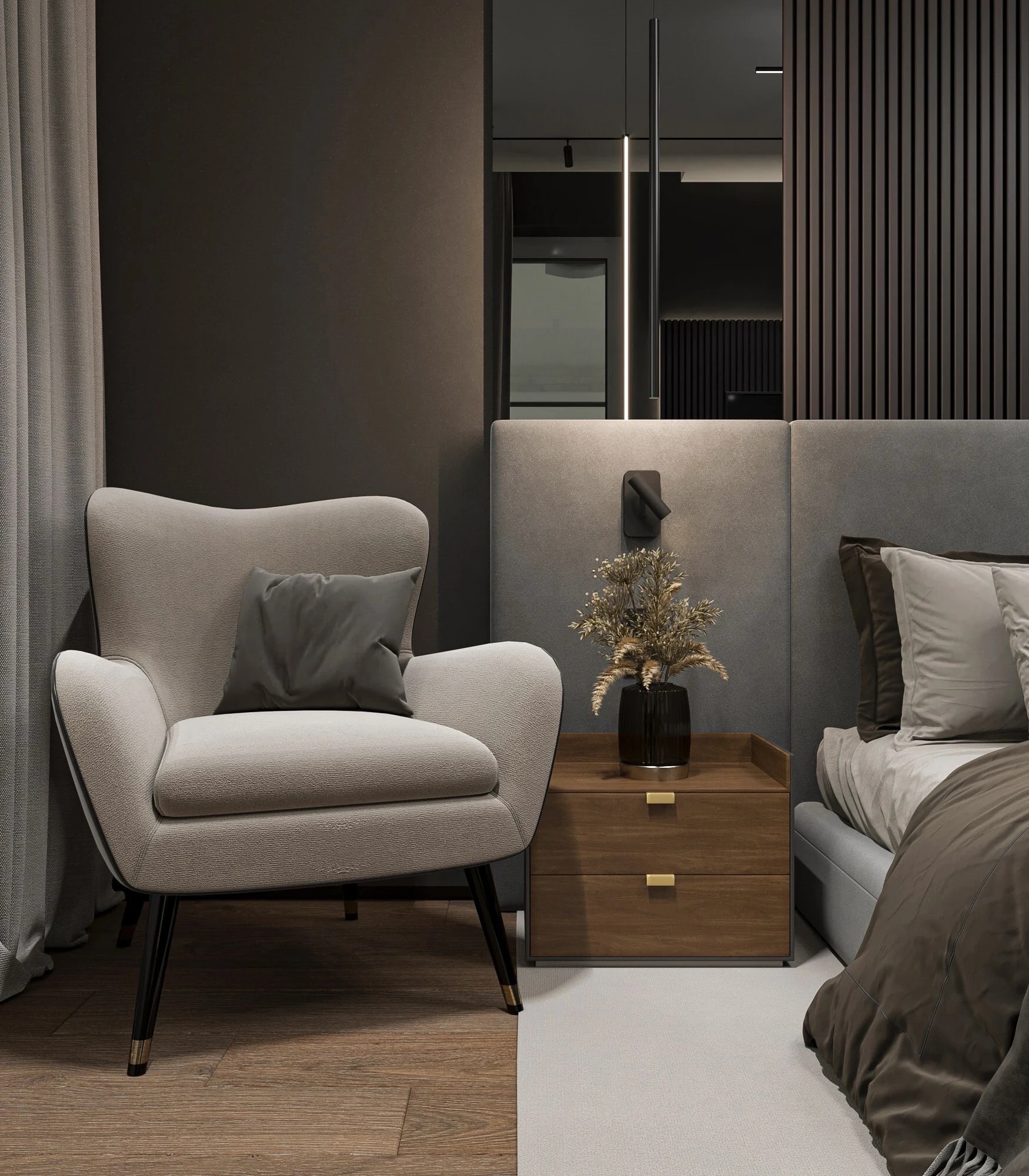 Темная спальня